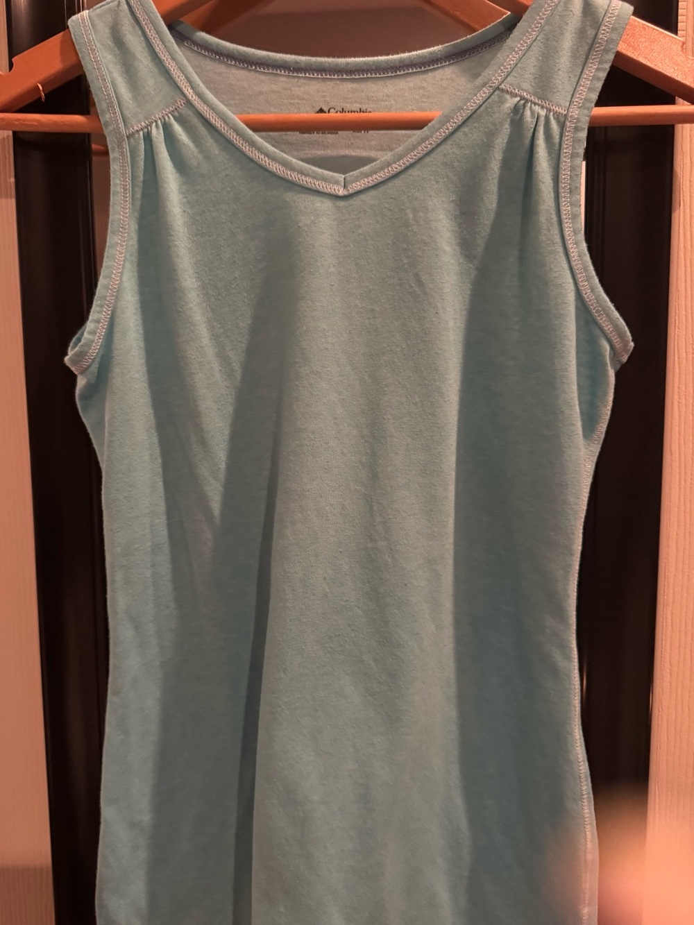 Columbia Women's Pale Aqua V-Neck Tank Top